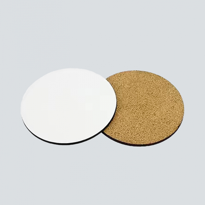Posavasos MDF Redondo con Corcho – Sublimables y Personalizables