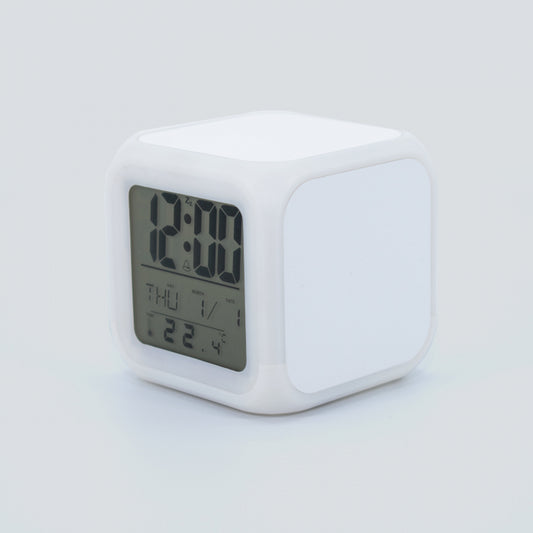 Reloj Despertador Digital Sublimable –  Personalízalo - Cambia de Color